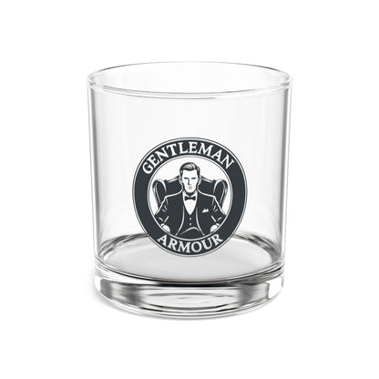 Gentleman Armour 10oz Rocks Glass - Vintage Whiskey Tumbler